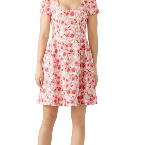 Prabal Gurung Embroidered Floral Dress - Size 10 - Picture 2 of 12